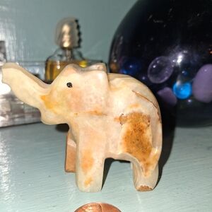 Marble Elephant Figurine